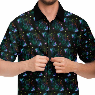 Galaxy Short Sleeve Button Down Shirt
