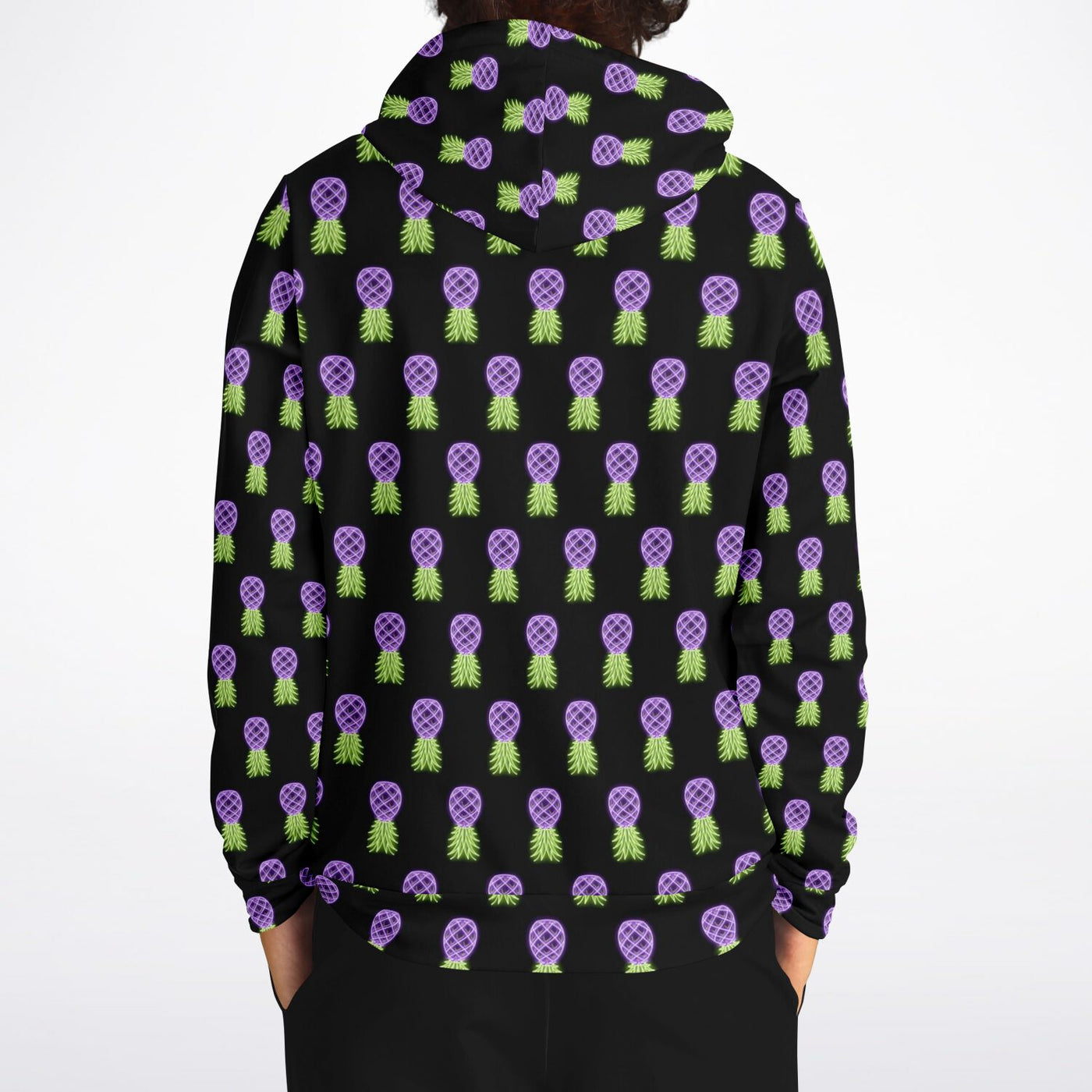 neon eggplant Fashion Hoodie