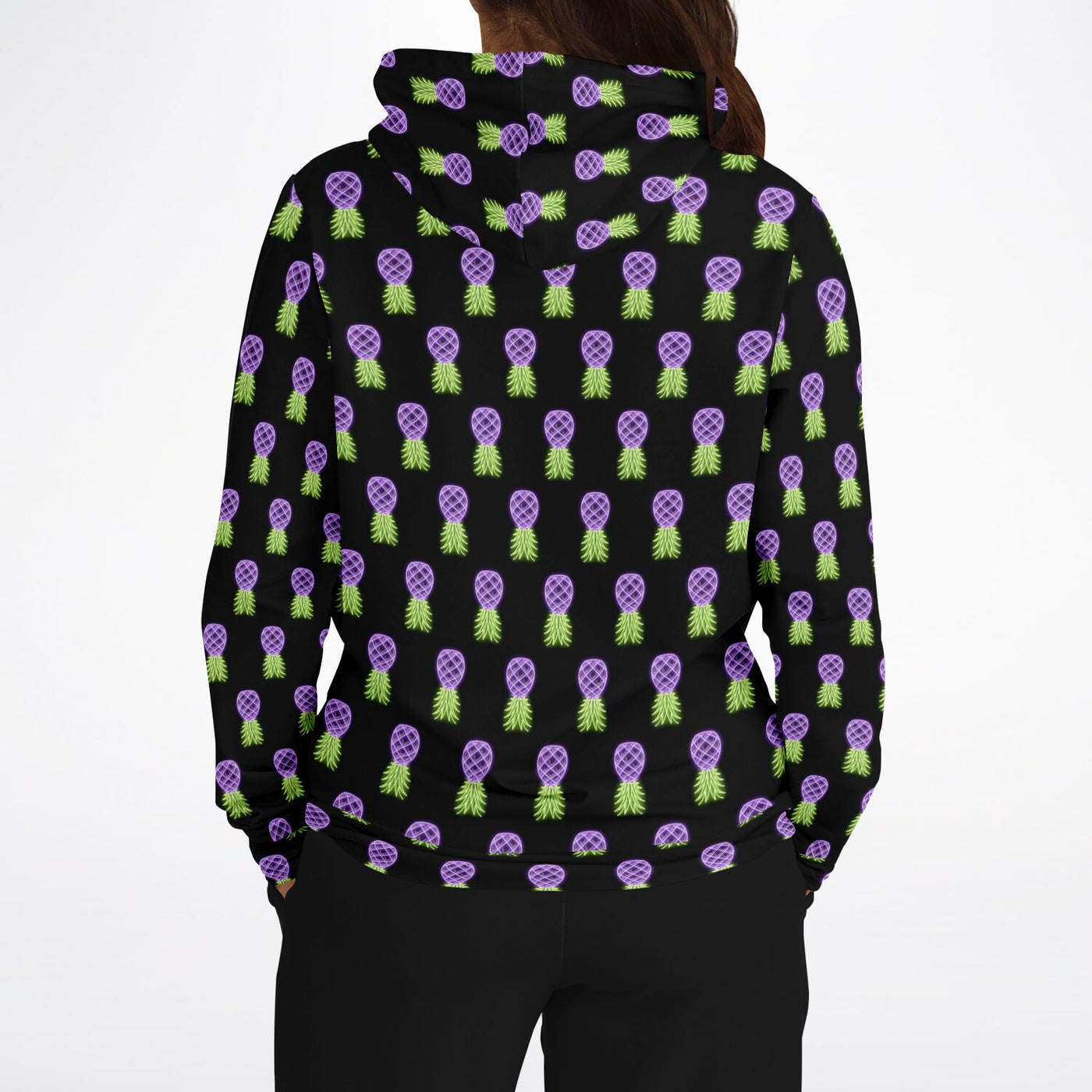 neon eggplant Fashion Hoodie