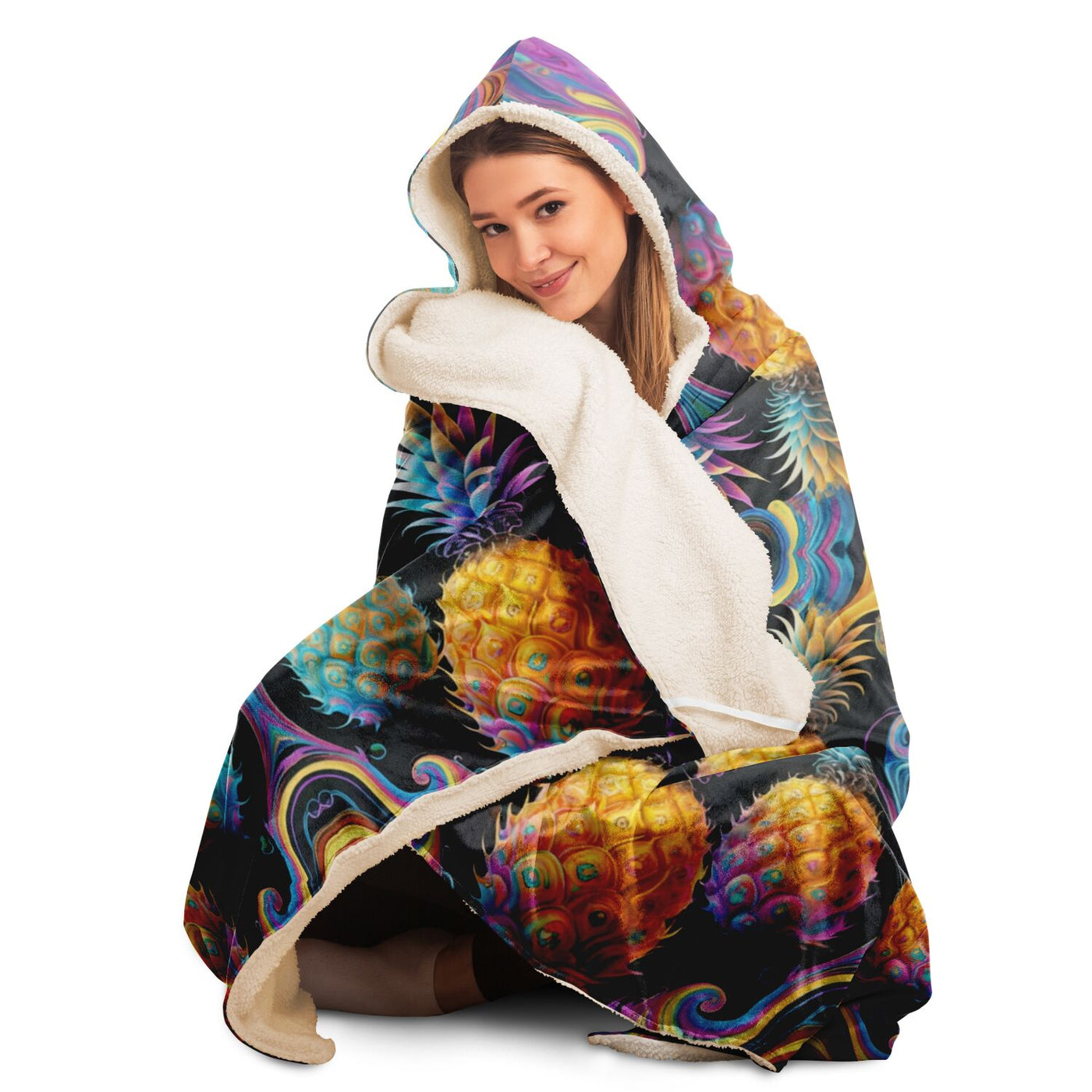 TRIPPY VIBZ Hooded Blanket